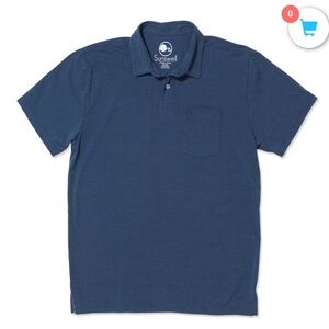 Blue Sunswell men’s polo
